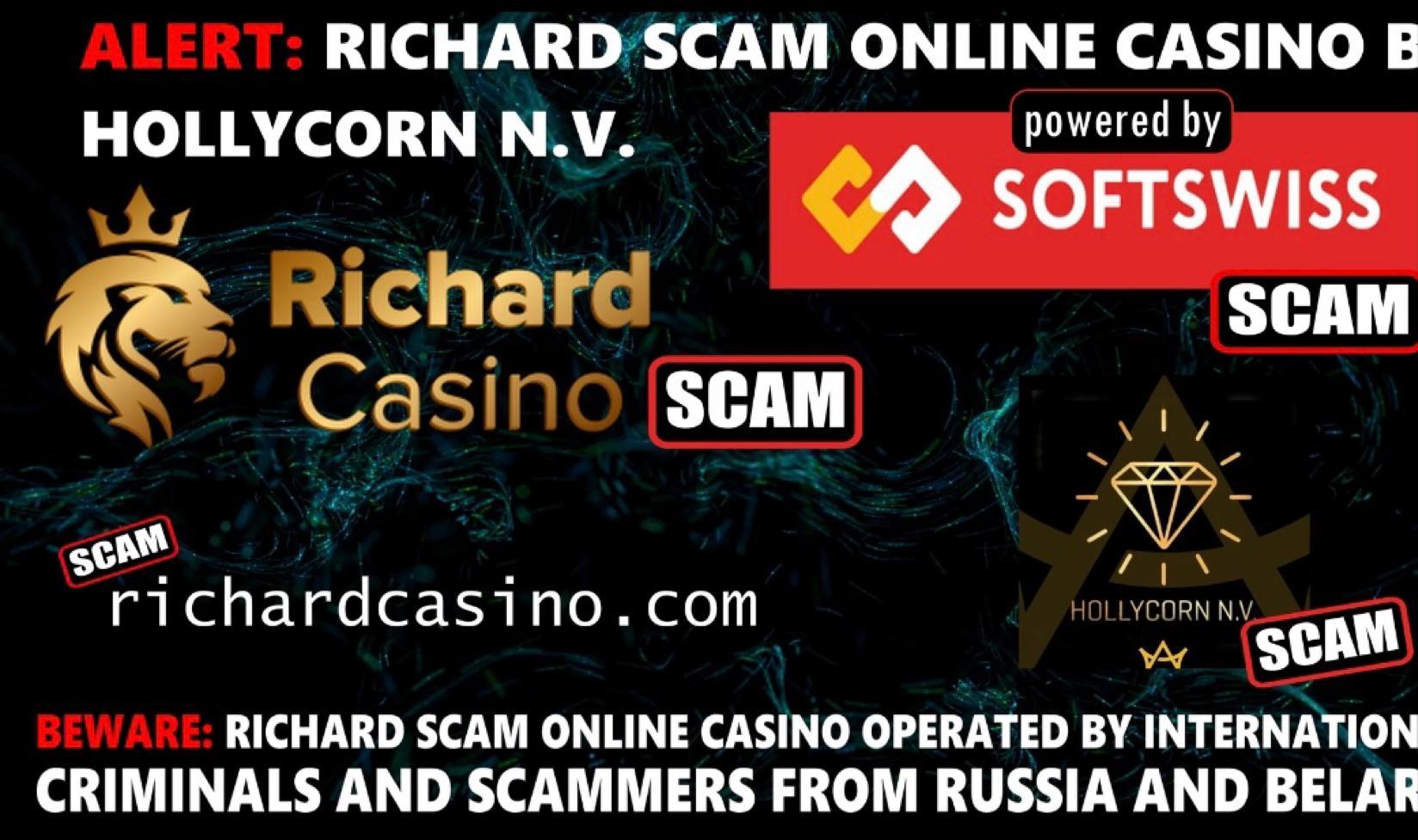 Richard Casino Scam-Softswiss-N1 Interactive-Hollicorn NV-Roland Yakovlevich Isaev-Paata Gamgoneishvili-Ivan Montik-Pavel Kashuba-Dmitry Yaikov